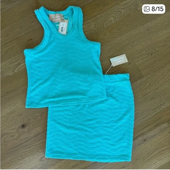 NWT Araminta James Wave Terry Skirt size S - Picture 6 of 12